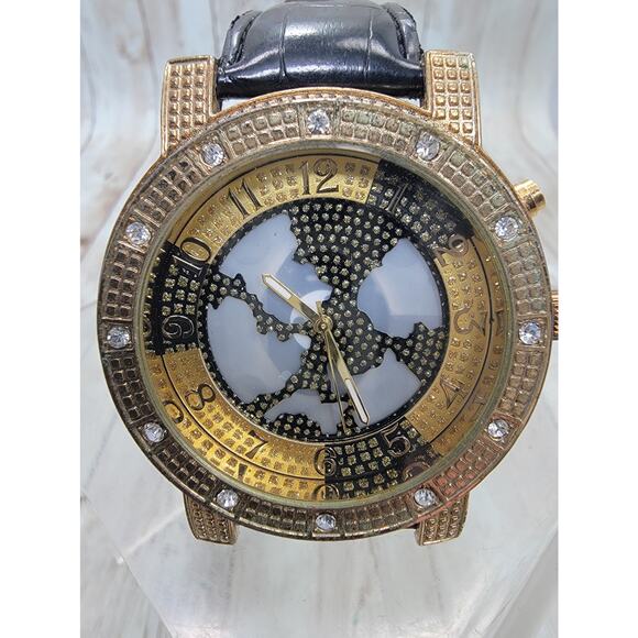 Ice King Mens Fashion Light Up Watch With Black Leather Band - Picture 8 of 12